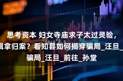 思考资本 妇女寺庙求子太过灵验，众僧却被缉拿归案？看知县如何揭穿骗局_汪旦_前往_孙堂