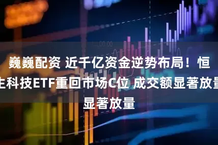 巍巍配资 近千亿资金逆势布局！恒生科技ETF重回市场C位 成交额显著放量